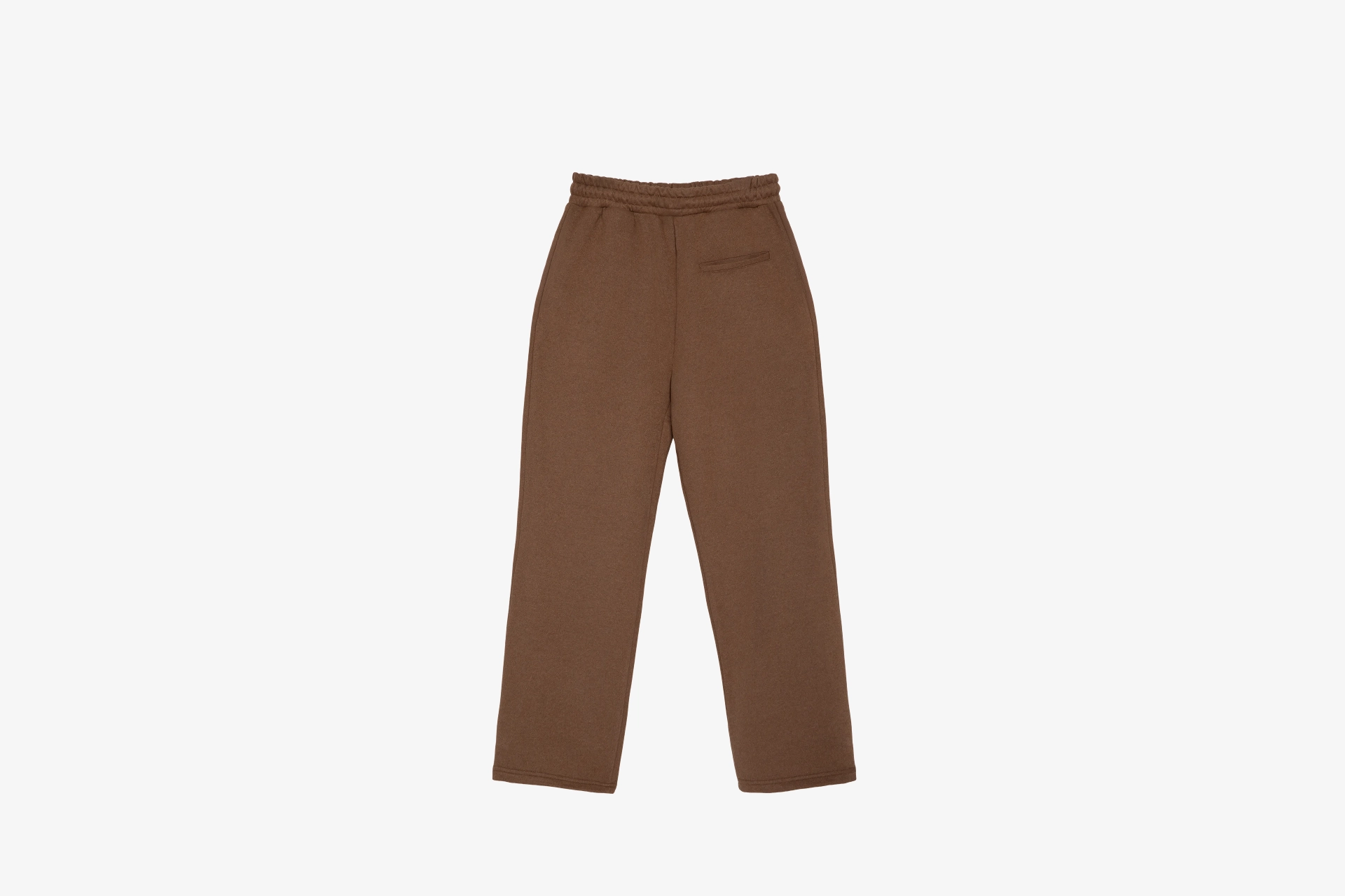 Unisex straight-leg pants, brown